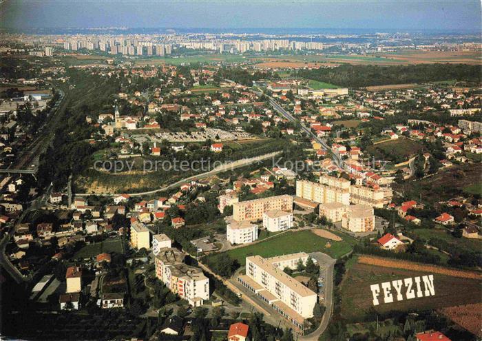 Feyzin LYON 69 Rhone Vue générale aérienne