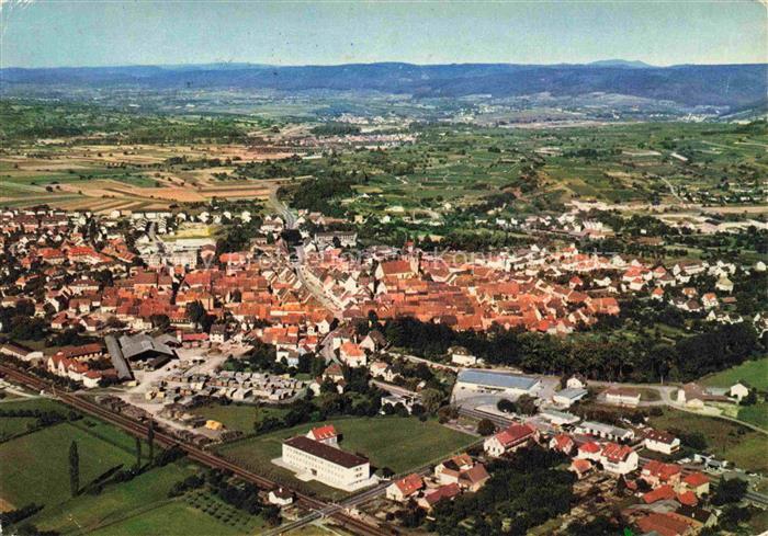 Kenzingen BW Panorama mit Blick zum Schwarzwald