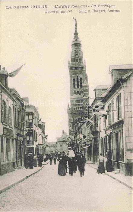 ALBERT  Peronne 80 Somme La Basilique avant la guerre