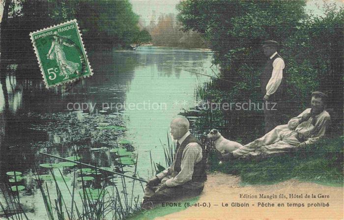 Epone Mantes-la-Jolie 78 Yvelines Le Giboin Pêche en temps prohibé
