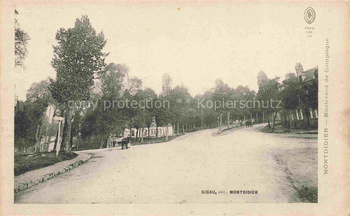 Montdidier  Mondidier 80 Somme Boulevard de Compiegne