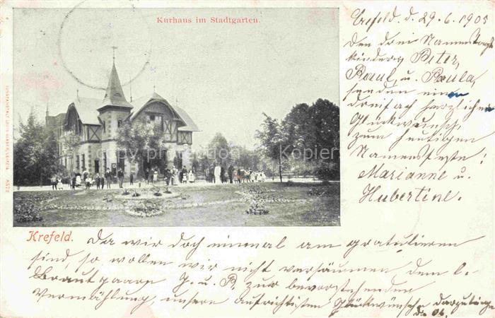 KREFELD Crefeld Kurhaus im Stadtgarten