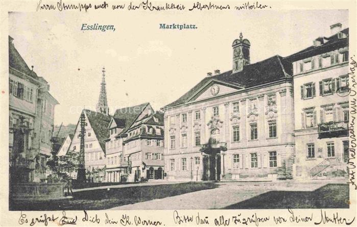 EssLINGEN  Neckar Marktplatz