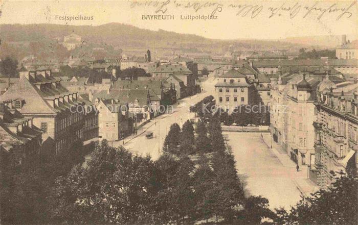 BAYREUTH Bayern Luitpoldplatz Festspielplatz