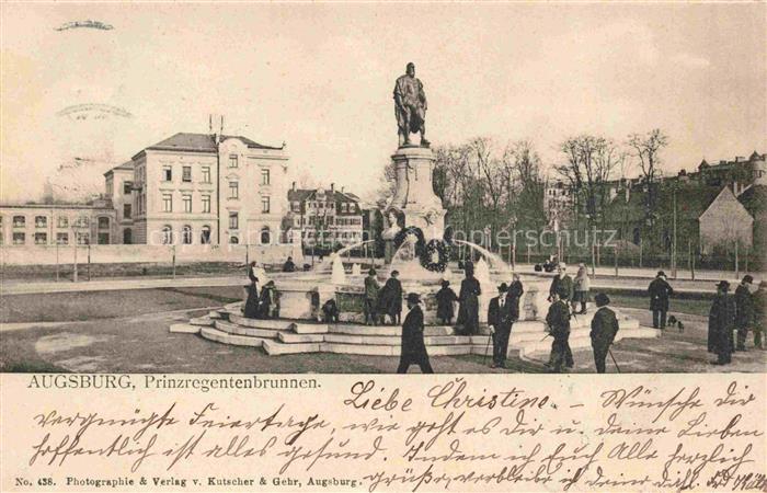 AUGSBURG  CITY Prinzregentenbrunnen