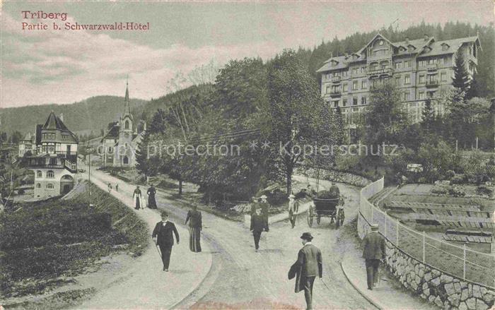 Triberg Schwarzwald BW Partie beim Schwarzwald-Hotel