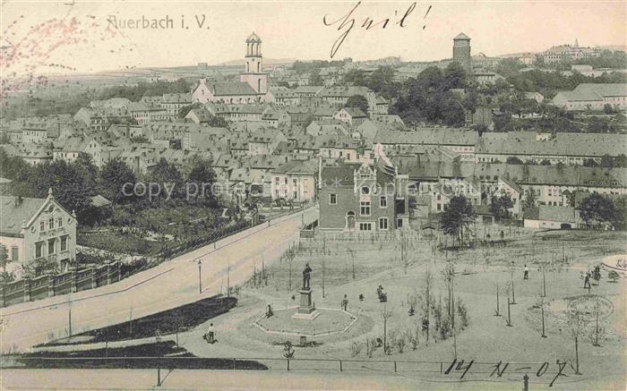 Auerbach  Vogtland Stadtpanorama