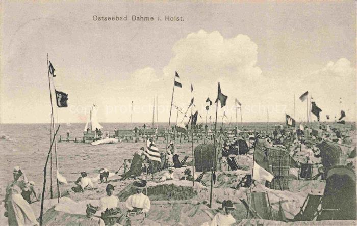 DAHME  Ostseebad Schleswig-Holstein Strandleben