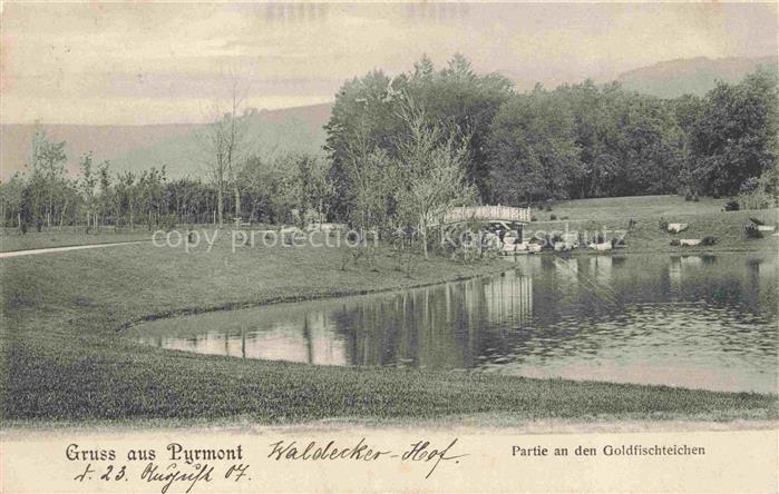 Pyrmont BAD PYRMONT Partie an den Goldfischteichen