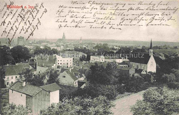 Muehldorf  Inn Bayern Stadtpanorama