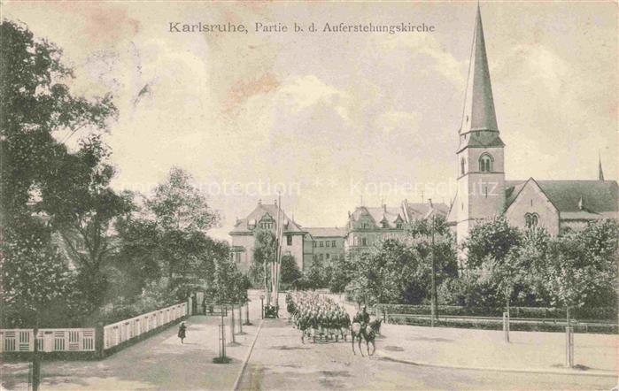 KARLSRUHE Baden Partie bei der Auferstehungskirche
