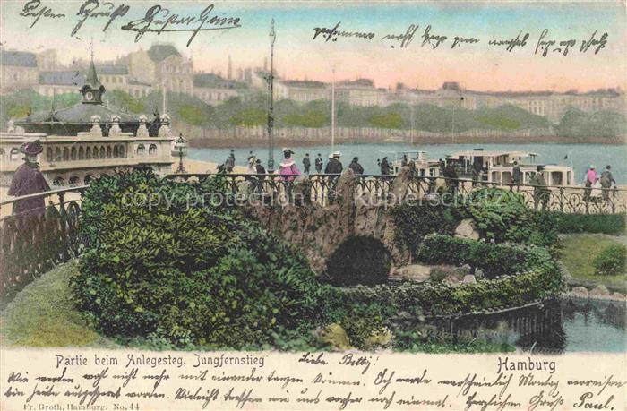 HAMBURG  CITY Partie beim Anlegesteg Jungfernstieg