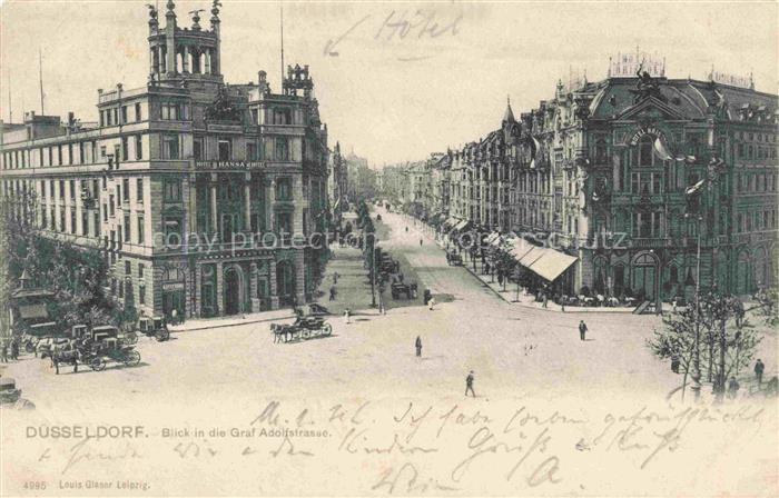 DuessELDORF  CITY Blick in die Graf Adolf Strasse