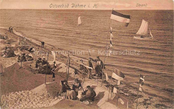 DAHME  Ostseebad Schleswig-Holstein Am Strand
