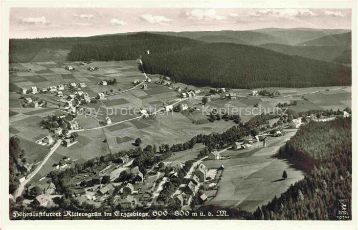 Rittersgruen Erzgebirgskreis Sachsen Panorama Hoehenluftkurort