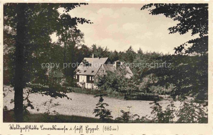Schwarzenberg  Erzgebirge Sachsen Waldgaststaette Conradswiese