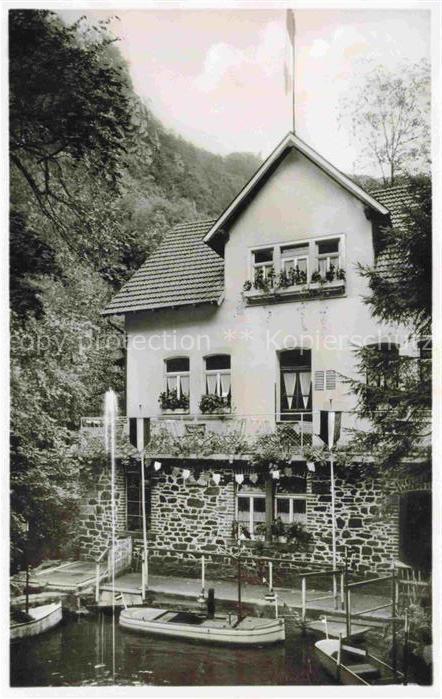 Trechtingshausen Mainz-Bingen Rheinland-Pfalz Waldrestaurant Letzte Muehle im Mo