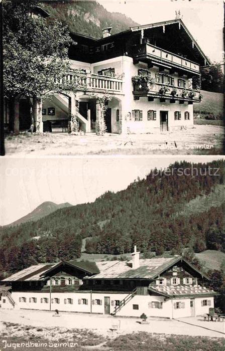 BERCHTESGADEN Bayern Hotel und Jugendheim Seimler