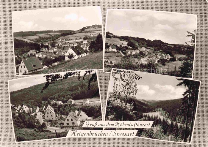 Heigenbruecken Aschaffenburg Bayern Teilansichten Hoehenluftkurort Landschaftspa