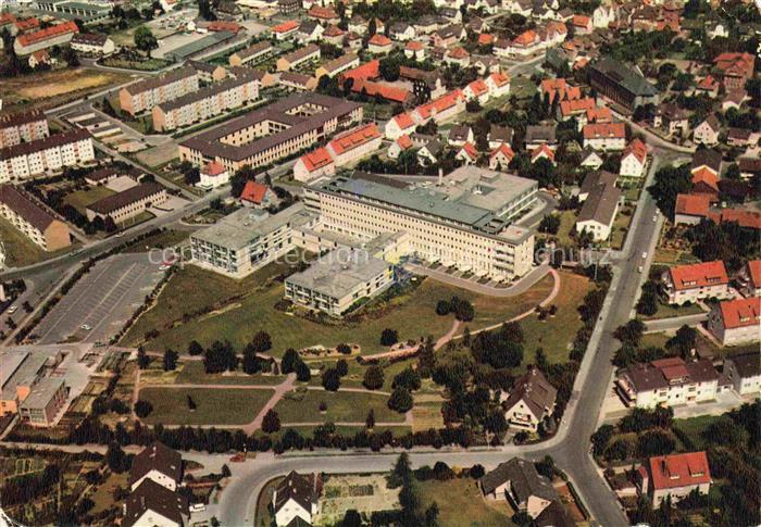 Northeim Niedersachsen Ansicht mit Krankenhaus Tor zum Harz