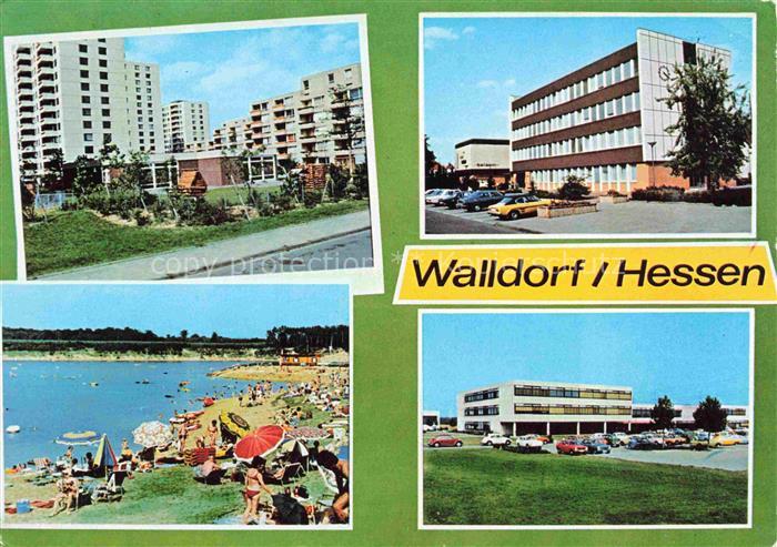 Walldorf Moerfelden-Walldorf Hessen Kindergarten Rathaus Badesee Gesamtschule