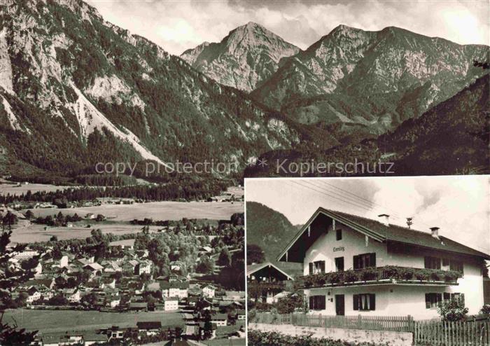 Ruhpolding Bayern Gaestehaus Haus Loreley Panorama Alpen