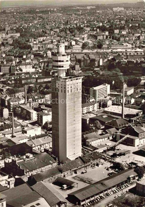 FRANKFURT AM MAIN Henninger Turm Original Luftbildaufnahme