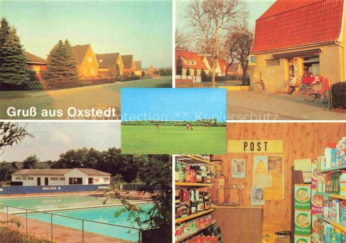 Oxstedt Altenwalde Cuxhaven Niedersachsen Teilansichten Freibad Ladengeschaeft P