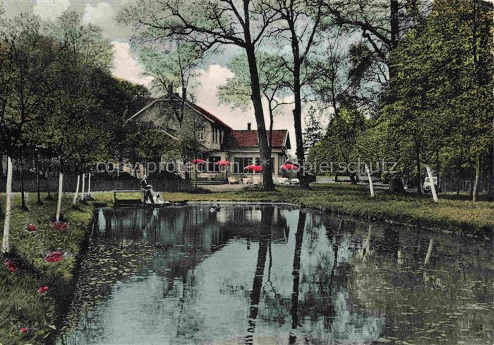 Bad Rothenfelde Osnabrueck Café Restaurant Forstgarten Teich