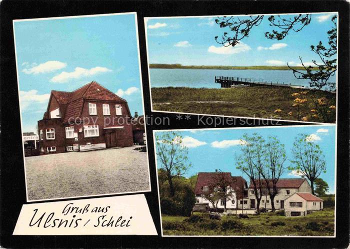 Ulsnis Schlei Schleswig-Holstein Teilansichten Hotel Restaurant Partie an der Sc