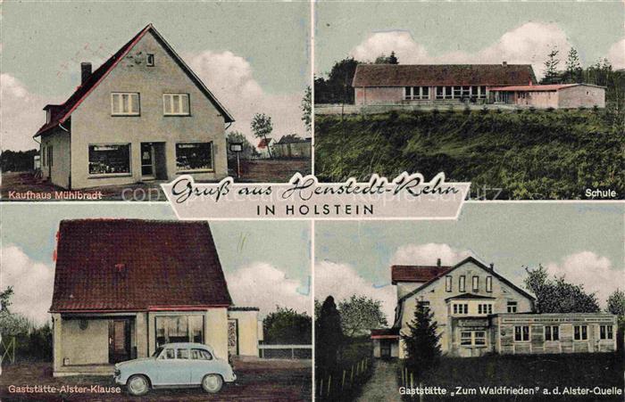 Rehn Henstedt-Ulzburg Segeberg Schleswig-Holstein Kaufhaus Schule Gaststaette Kl