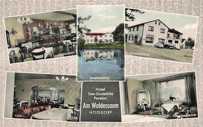Hoisdorf Stormarn Schleswig-Holstein Hotel Seegaststaette Pension am Waldessaum