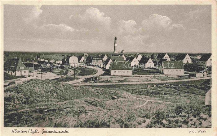 Hoernum Sylt Gesamtansicht Leuchtturm