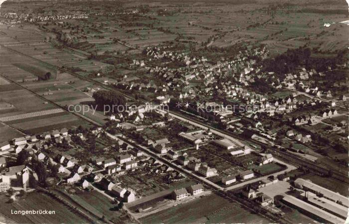 Langenbruecken Bad Schoenborn BW Fliegeraufnahme