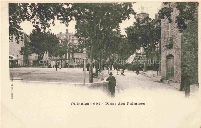 Ollioules TOULON 83 Var Place des Palmiers