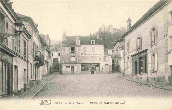 Chevreuse Rambouillet 78 Yvelines Place du Marché au Blé