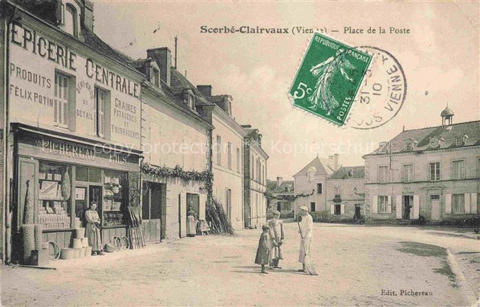 Scorbe-Clairvaux Chatellerault 86 Vienne Place de la Poste