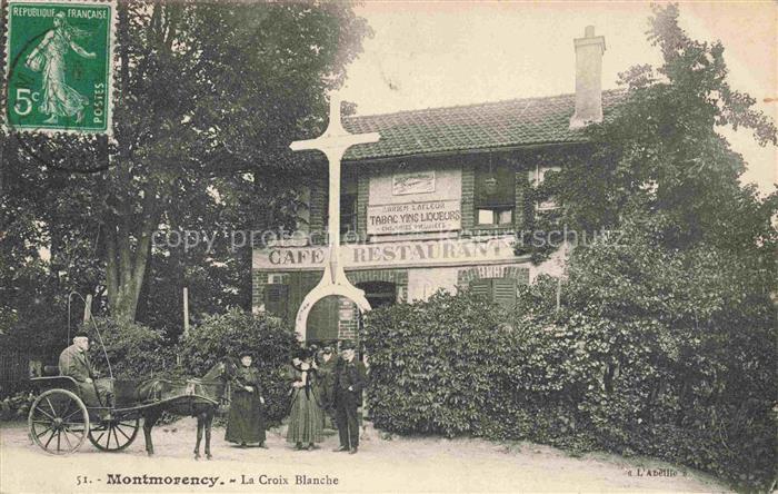 Montmorency  Sarcelles 95 Val-d Oise La Croix Blanche Café Restaurant