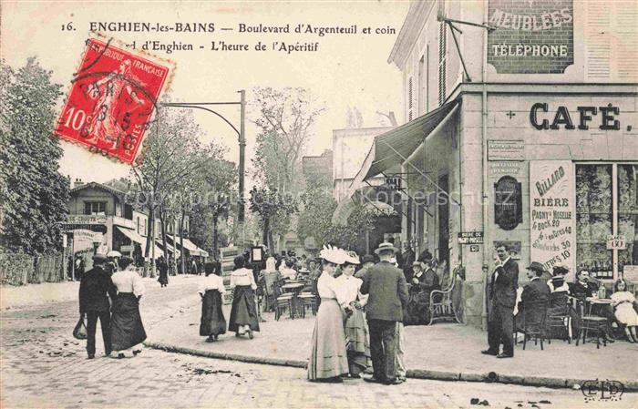 Enghien-les-Bains SARCELLES 95 Val-d Oise Boulevard d'Argenteuil et coin de Boul