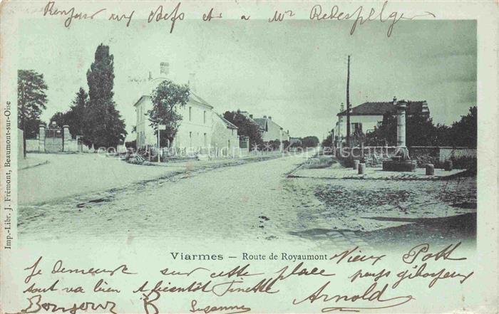 Viarmes Sarcelles 95 Val-d Oise Route de Royaumont