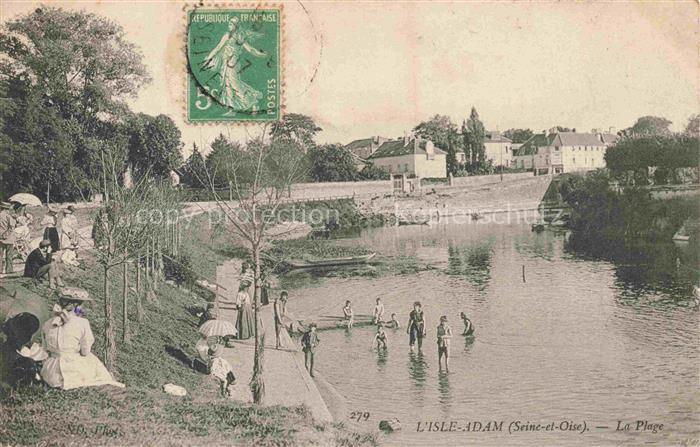 L Isle-Adam PONTOISE 95 Val-d Oise La plage