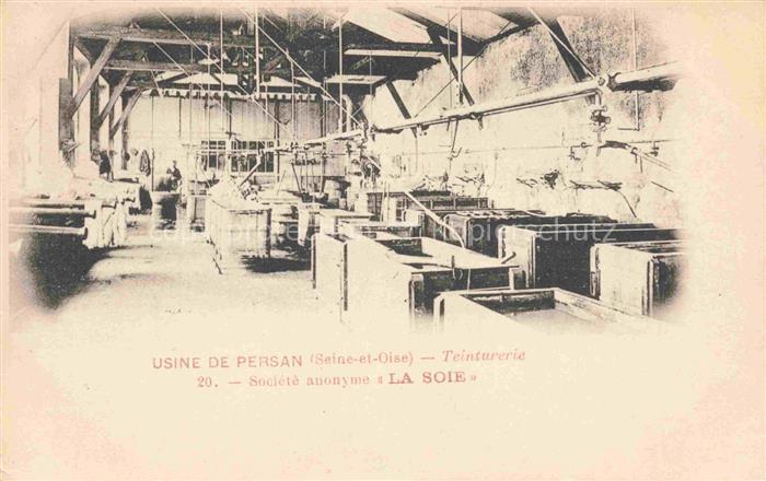 Persan-Beaumont PONTOISE 95 Val-d Oise Usine Teinturerie S.A. La Soie
