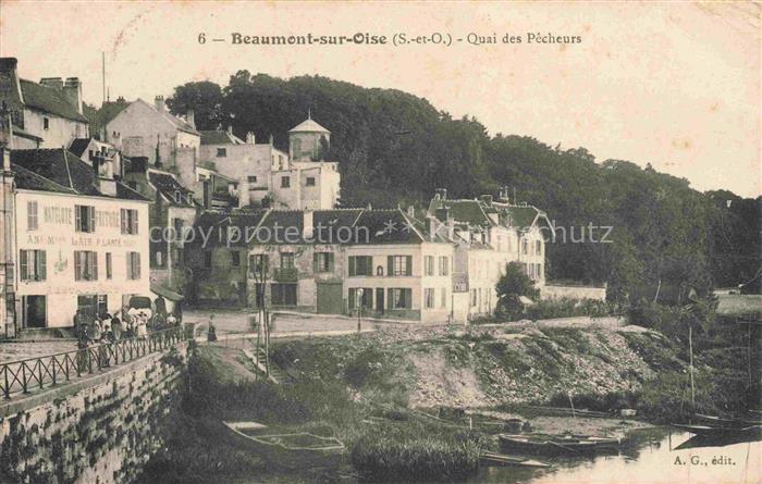 Beaumont-sur-Oise PONTOISE 95 Val-d Oise Quai des Pêcheurs