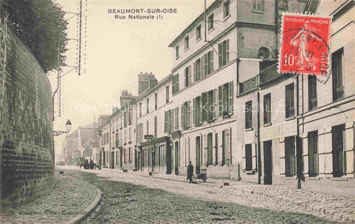 Beaumont-sur-Oise PONTOISE 95 Val-d Oise Rue Nationale