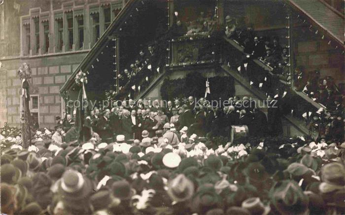 MULHOUSE Muehlhausen 68 Haut-Rhin Fête Mrs le Président Poincaré et Clémenceau 1