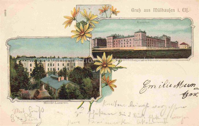 Muelhausen Elsass Kaserne Militaer-Lazarett