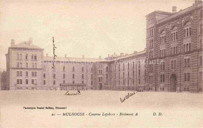 MULHOUSE Muehlhausen 68 Haut-Rhin Caserne Lefebvre Bâtiment A