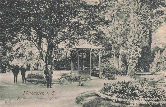 Muelhausen Elsass Partie im Steinbachgarten