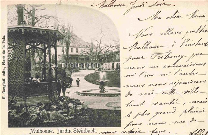 MULHOUSE Muehlhausen 68 Haut-Rhin Jardin Steinbach
