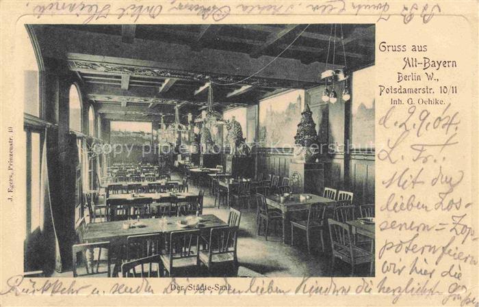 BERLIN  CITY Der Staedte-Saal Alt-Bayern